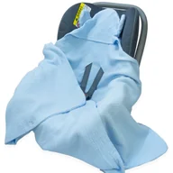 Otulacze - OTULACZ DO FOTELIKA NOSIDEŁKA MUŚLINOWY Z KAPTURKIEM KOCYK Kerstin - miniaturka - grafika 1