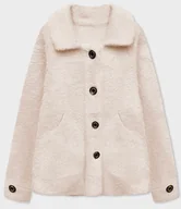 Swetry damskie - KRÓTKA NARZUTKA NA GUZIKI ALPAKA BEŻOWA (537) - MADE IN ITALY - miniaturka - grafika 1