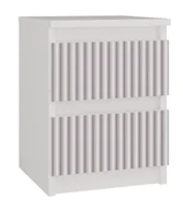 Zestawy mebli dla dzieci - Szafka nocna dziecięca z szufladami biały + różowy S3-T64 - miniaturka - grafika 1