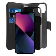 Etui i futerały do telefonów - Etui Puro Wallet Detachable 2w1 do iPhone 14 Plus Czarny - miniaturka - grafika 1