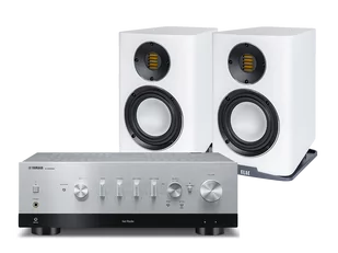Yamaha R-N1000A (srebrny) + Carina BS243.4 (biały) - Zestawy stereo - miniaturka - grafika 1