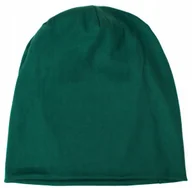 Czapki damskie - Przejściowa luźna CZAPKA beanie klasyk bawełna cz21292-3 - miniaturka - grafika 1