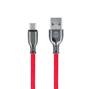 Forever Kabel Usb typ-C Tornado czerwony 1m 3A - Kable USB - miniaturka - grafika 2