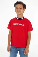 Koszulki dla chłopców - Tommy Hilfiger t-shirt dziecięcy kolor czerwony z nadrukiem - miniaturka - grafika 1