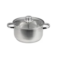 Garnki - Garnek z pokrywą Santo 22 cm 4,8 l srebrny - miniaturka - grafika 1