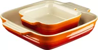 Brytfanny - Formy do pieczenia Le Creuset kwadratowe 14 + 23 cm płomienny pomarańcz 2 szt. - miniaturka - grafika 1