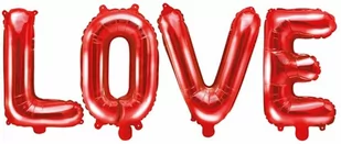 Balon foliowy czerwony LOVE 140 x 35cm - Balony i akcesoria - miniaturka - grafika 1
