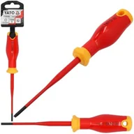 Śrubokręty - Yato Wkrętak Izolowany Śrubokręt Płaski Extra Slim 3,5x100mm 1000V - miniaturka - grafika 1