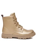Buty dla chłopców - Tommy Hilfiger Botki T1A5-33562-0376 S Złoty - miniaturka - grafika 1