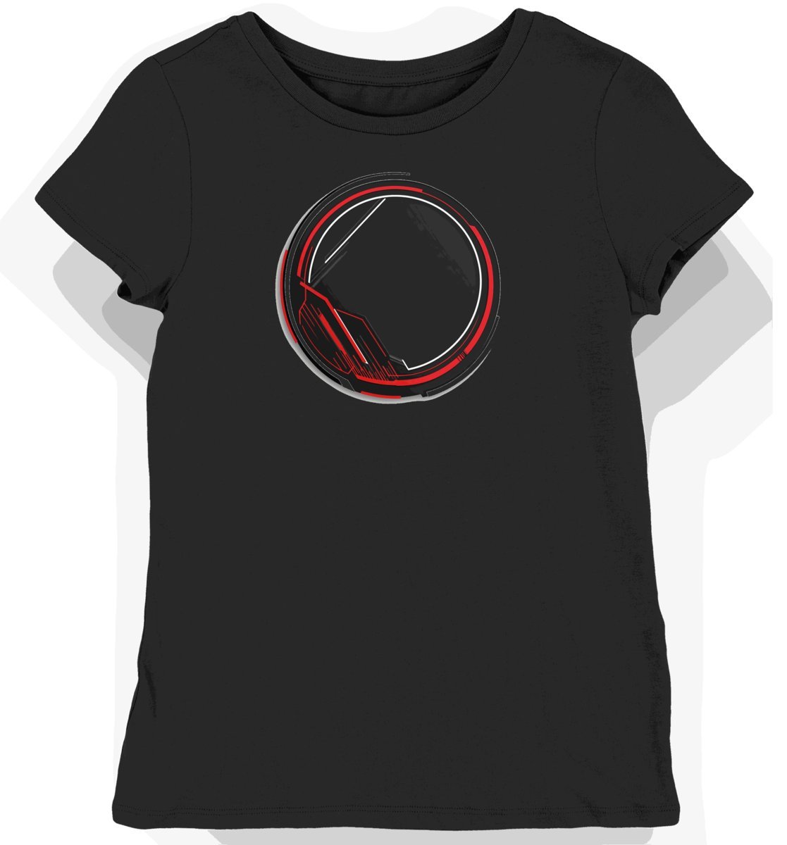 Koszulka damska czarna z motywem esportowego biegu XL