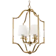 Lampy sufitowe - Lampa Hampton wisząca NEW YORK P04667AU-WH - Cosmo Light - miniaturka - grafika 1