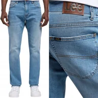 Spodnie męskie - Lee STRAIGHT FIT Extreme Motion wygodne proste spodnie jeansowe W31 L32 - miniaturka - grafika 1