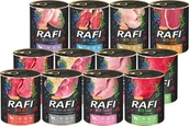 Mokra karma dla psów - Mokra karma dla psa Rafi mix smaków nr 3 zestaw 12 x 800 g - miniaturka - grafika 1