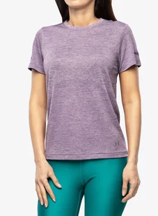 Koszulka damska Under Armour Seamless Stride SS - retro purple/reflective - Koszulki i topy damskie - miniaturka - grafika 1