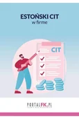 Finanse, księgowość, bankowość - Estoński Cit w firmie - książka - miniaturka - grafika 1