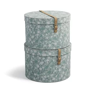 Kartonowe pojemniki zestaw 2 szt. z pokrywką Rut – Bigso Box of Sweden - Pudła i pojemniki do przechowywania - miniaturka - grafika 1