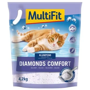 MultiFit Diamonds Comfort Silikat-żwirek 4,2 kg - Żwirek dla kotów - miniaturka - grafika 1