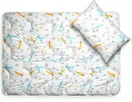 Kołdry i poduszki dla dzieci - Kołdra 140x200 i Poduszka 40x60 dla Dziecka Dwa w Jednym Samoloty - miniaturka - grafika 1