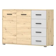 Komody - Komoda MARSYLIA 2D4S-01 Artisan Biały - miniaturka - grafika 1