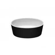 Umywalki - BESCO UMD-U-NBWW UNIQA BLACK&WHITE umywalka nablatowa / klik-klak biały 32 x 46 x 17 - miniaturka - grafika 1