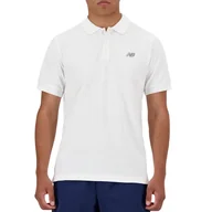 Koszulki męskie - Koszulka New Balance MT41503WT - biała - miniaturka - grafika 1