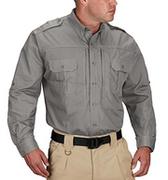 Koszule męskie - Propper męska koszula z długim rękawem regularna taktyczna szary L - miniaturka - grafika 1