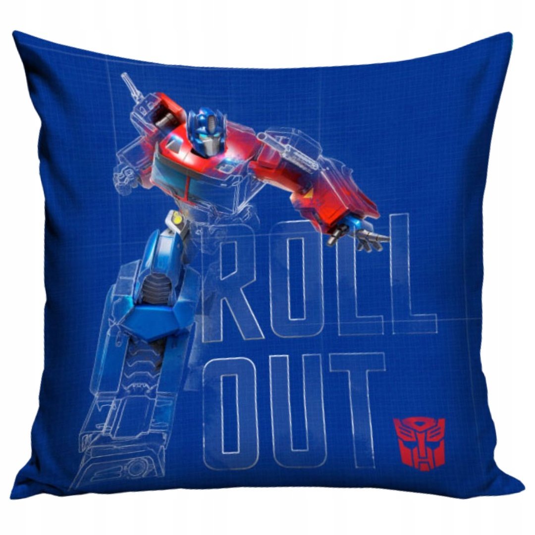 Poduszka Transformers Licencyjna Niebieska z Robotem Roll Out dla Dziecka
