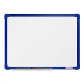 Tablice i flipcharty - boardOK Biała magnetyczna tablica boardOK, 60 x 45 cm, niebieska aluminiowa rama VOK060045-1200 - miniaturka - grafika 1