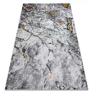 Dywan GLOSS nowoczesny  528A 58 Marmur, kamień, stylowy, glamour kość słoniowa / czarny, 120x170 cm - Dywany - miniaturka - grafika 1