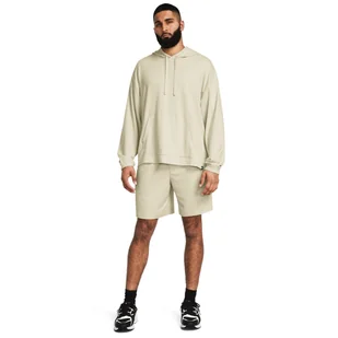 Męskie spodenki treningowe Under Armour UA Rival Waffle Short - beżowe - UNDER ARMOUR - Spodnie sportowe męskie - miniaturka - grafika 1