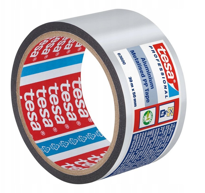 TESA TAŚMA ALUMINIOWA ALUMINIUM-METALISED-PP/TAPE