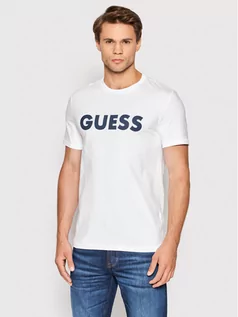 Koszulki męskie - GUESS T-Shirt M2YI42 J1311 Biały Slim Fit - grafika 1