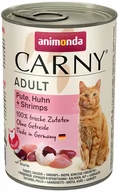 Mokra karma dla kotów - Zestaw Animonda Carny Adult, 12 x 400 g - Indyk, kurczak i krewetki - miniaturka - grafika 1