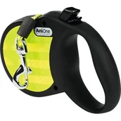 Smycze dla psów - AniOne Smycz automatyczna Reflect czarny/żółty M - miniaturka - grafika 1