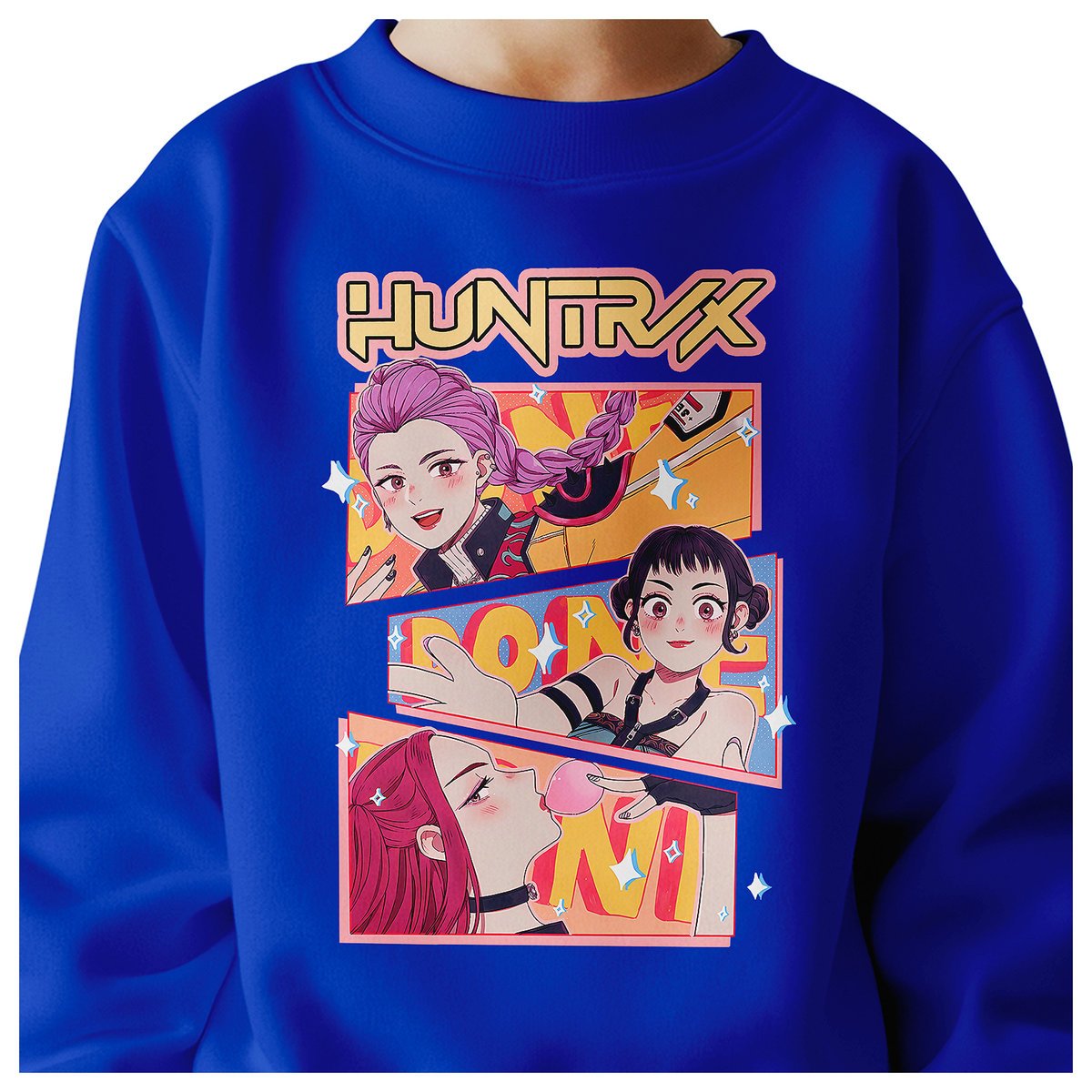 BLUZA DZIECIĘCA KPOP DEMON HUNTERS HUNTRIX 110-116 BAWEŁNIANA JAKOŚĆ