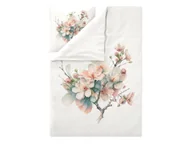 Pościel - LIVARNO® Pościel satynowa z bawełny, 140 x 200 cm (Kwitnące drzewo/biały) - miniaturka - grafika 1