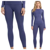 Pozostała odzież narciarska - Damskie legginsy termoaktywne 4F 4FWAW25USEAF221-32S Niebieski XS/S - miniaturka - grafika 1
