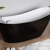 Wanny - VENTE-UNIQUE Wanna wolnostojąca NATALIA - 1-osobowa- 282L - 170*75*73 cm - Kolor czarny - miniaturka - grafika 1