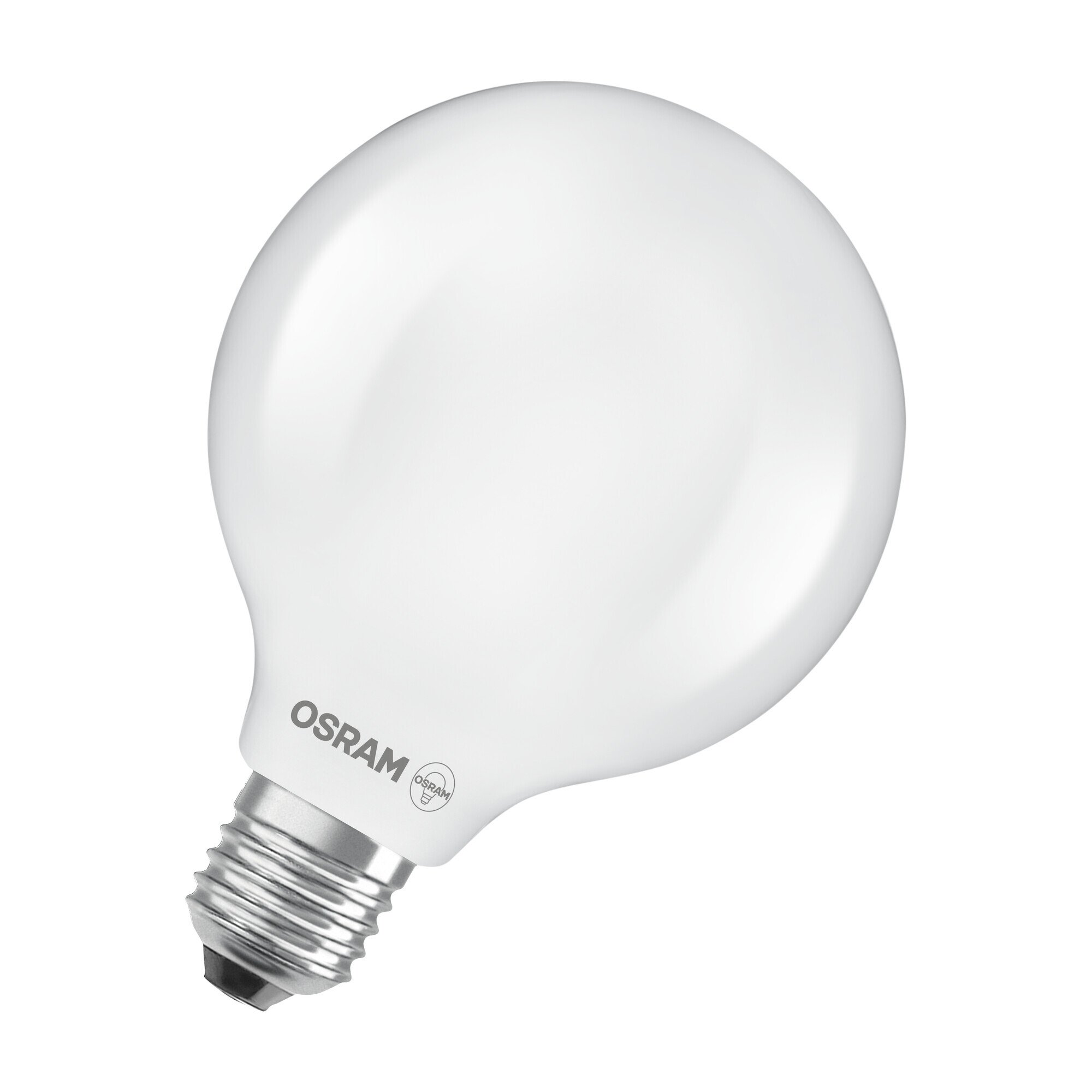 Żarówka LED OSRAM w klasycznym kształcie kuli, z dekoracyjnym żarnikiem LED w matowej obudowie, klasa efektywności energetycznej A, E27, 11,6 W, 2452 lm, 4000 K, chłodna biel. Nie nagrzewa się, 100 % światła natychmiast.