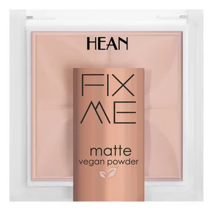 HEAN FIX ME - Matte Vegan Powder - Matujący, wegański puder do twarzy - 8g - 62 BEIGE - Pudry do twarzy - miniaturka - grafika 1