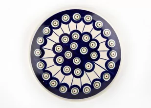 Bolesławiec Talerz 16 cm Kropki 8 254115 - Talerze - miniaturka - grafika 1