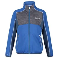 Kurtki i płaszcze dla dziewczynek - Regatta Kid's Oberon II' Extol elastyczna kurtka miękka powłoka, morska niebieska/pieczęć szara, 3XL - miniaturka - grafika 1
