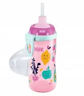 Kubki dla dzieci - NUK Kubek ze słomką niebieski FLEXI CUP, 300ml (24 ms+) NN-ANU-BISS-001 - miniaturka - grafika 1