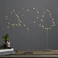 Choinki - Dekoracja choinka Led WIRY 42 cm na baterie - miniaturka - grafika 1