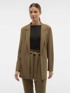 Marynarki i żakiety damskie - Vero Moda Marynarka Liva 10294482 Brązowy Regular Fit - miniaturka - grafika 1