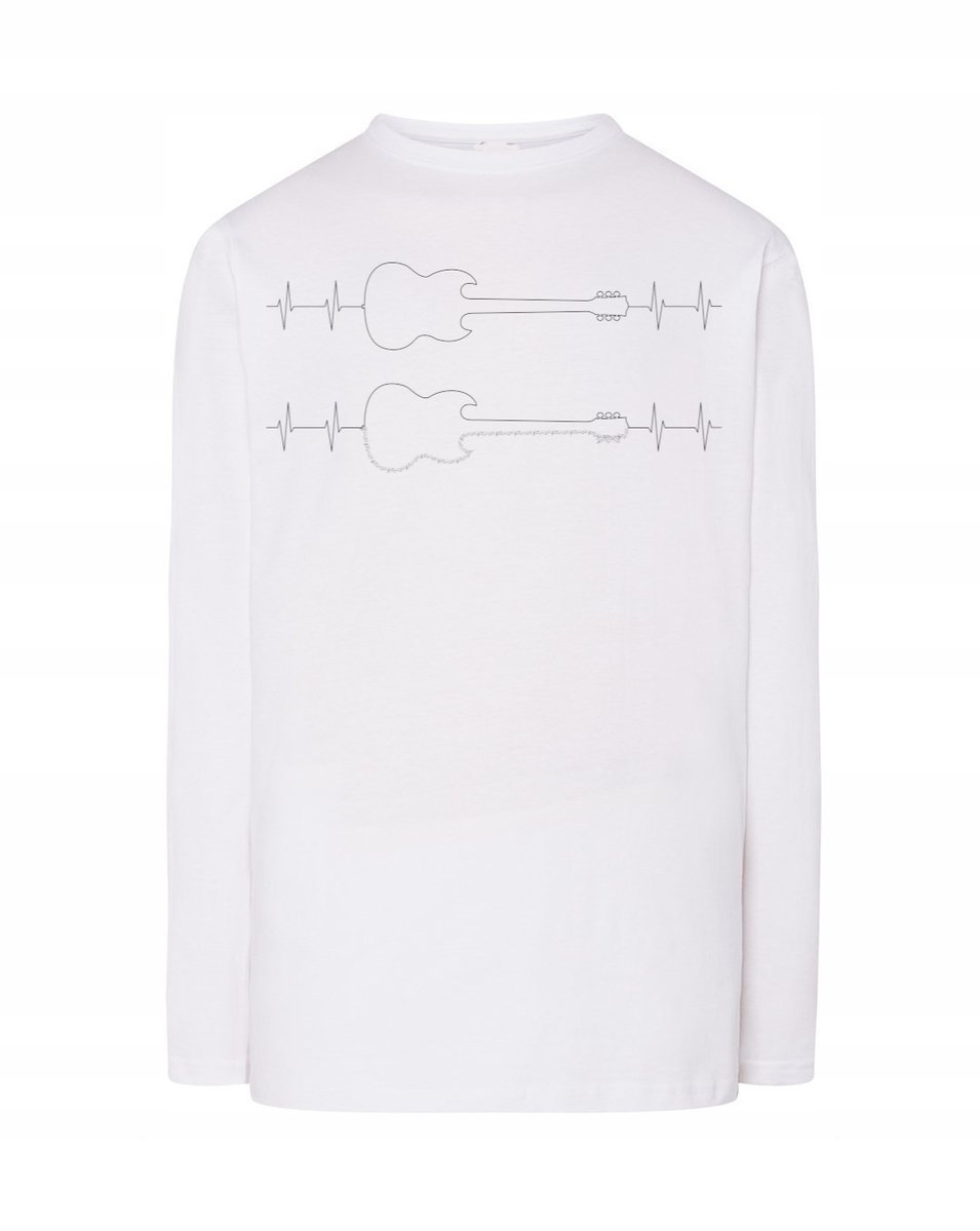 Longsleeve MUZYCZNY nadruk EKG GITARA r.XXL