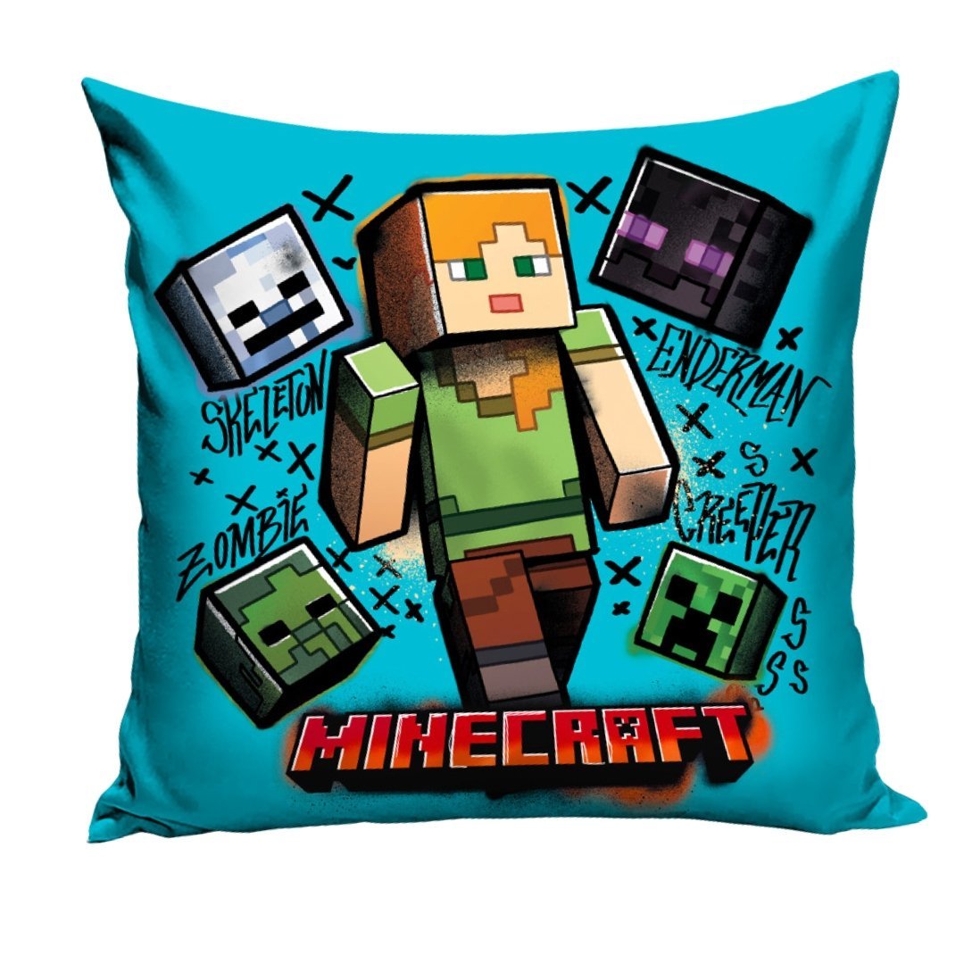Poszewka Minecraft Dekoracyjna Postać Moby Creeper Enderman Gaming