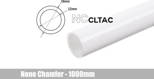 BitsPower Bitspower Crystal Link Tube 16/12mm - 1000mm, weiß - Chłodzenie wodne - miniaturka - grafika 1