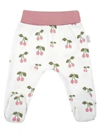 Śpiochy dla niemowląt - Dziewczęcy Półśpioch bawełniany Wisienki biały Nicol,r.74 - miniaturka - grafika 1