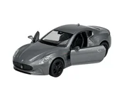 Samochody i pojazdy dla dzieci - WELLY MASERATI GRANTURISMO FOLGORE SREBRNY 1:34 43847 - miniaturka - grafika 1